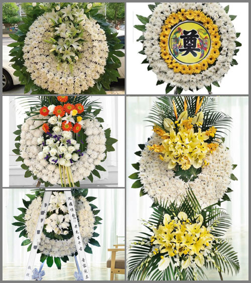 山东菏泽牡丹区黄堽镇关庙李村花圈速递